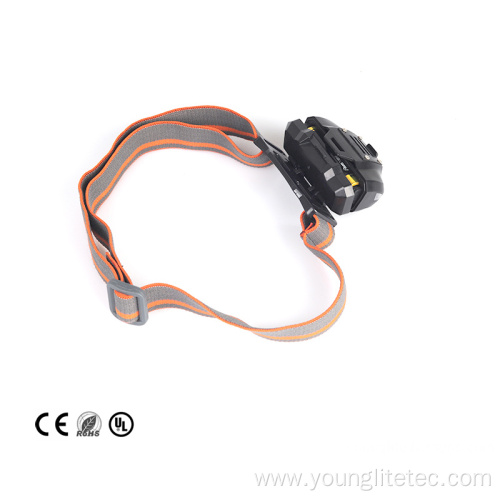 AA battery cheap LED headlamp for running fishing